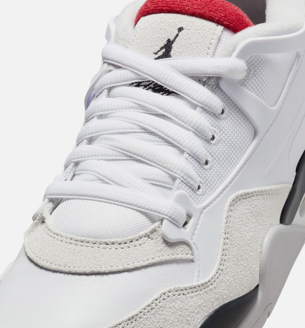 Air Jordan 4 RM Men's Lifestyle Shoes - White/Black/Neutral Grey/Varsity Red
