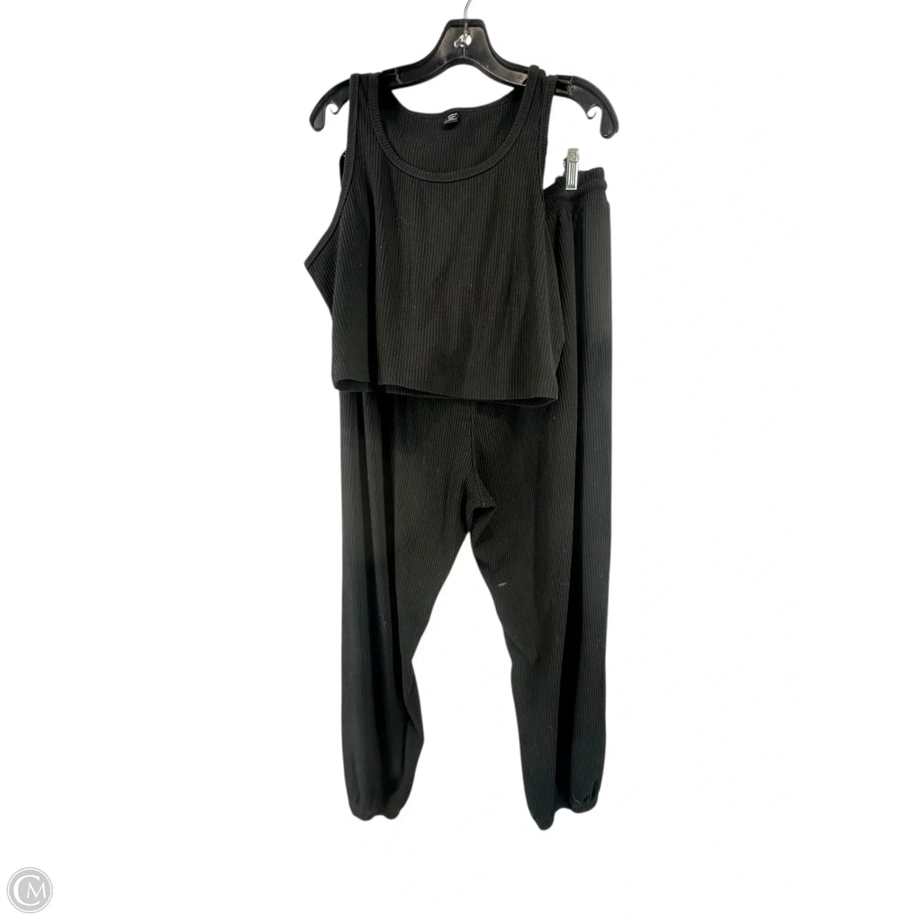 Pants Set 2pc By Shein In Black, Size: 2x