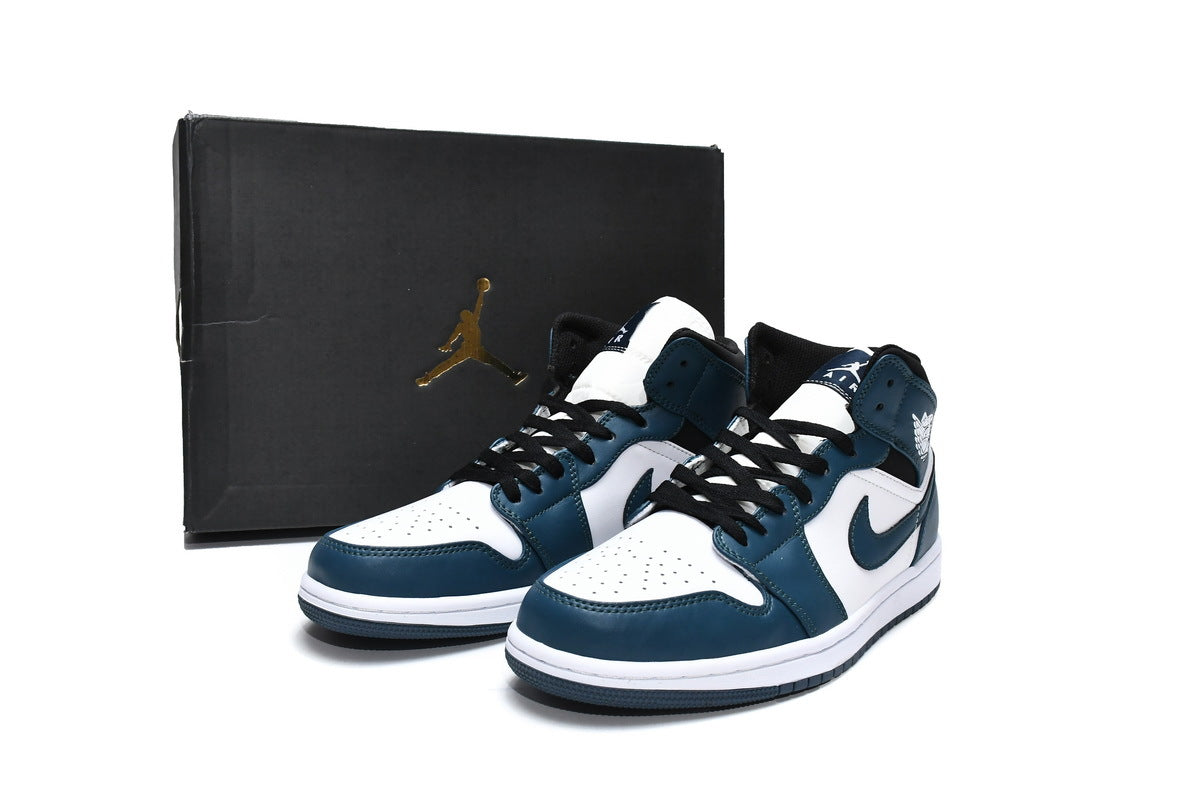 Air Jordan 1 Mid Armory Navy Reps Sneakers 554724-411