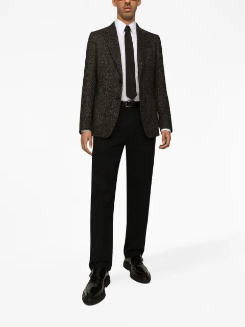 Dolce & Gabbana single-breasted bouclé blazer