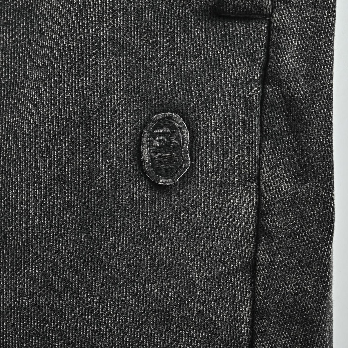 BAPE Washed Ape Embroidery Heavyweight Sweat Shorts