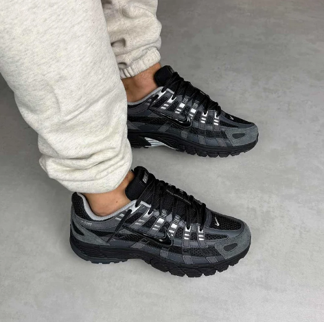 Nike P-6000 'Suede Anthracite/Black/Chrome Metallic Silver'