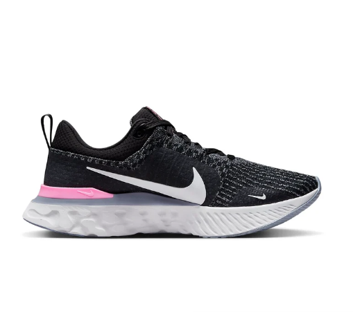 Nike React Infinity Run Flyknit 3 'Black/Grey/Pink' Running Shoes DZ3014-001