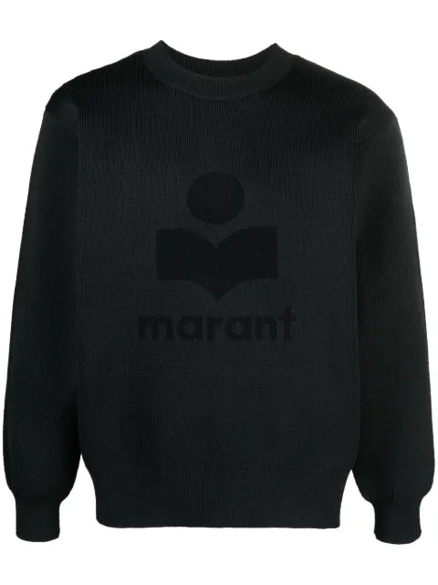 MARANT AYLER logo-motif ribbed sweater