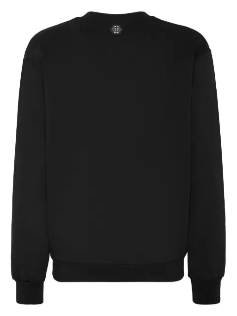 Philipp Plein logo-embossed cotton sweatshirt