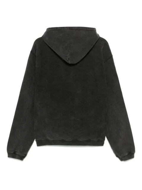 Stüssy faded-graphic zip-up hoodie