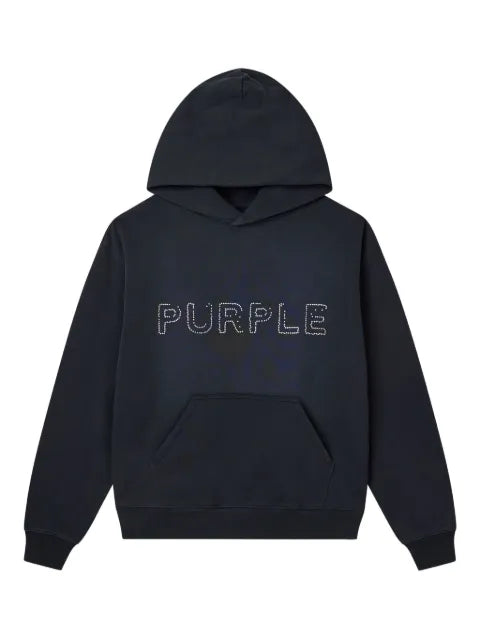 Purple Brand logo-detail hoodie