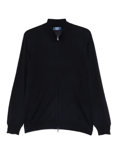 Fedeli zip-front panelled sweater