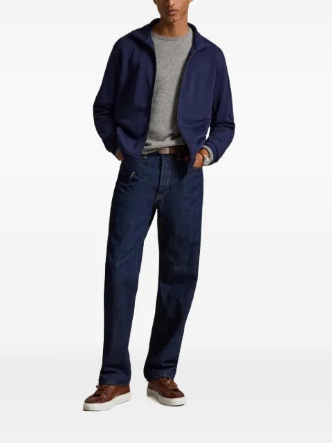 Polo Ralph Lauren logo-embroidered zip-up sweatshirt