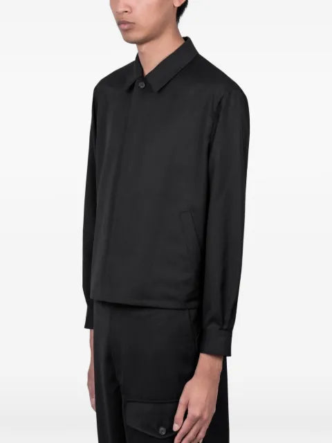 Auralee wool shirt jacket