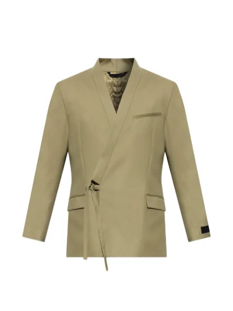Kenzo wrap-tie virgin-wool jacket