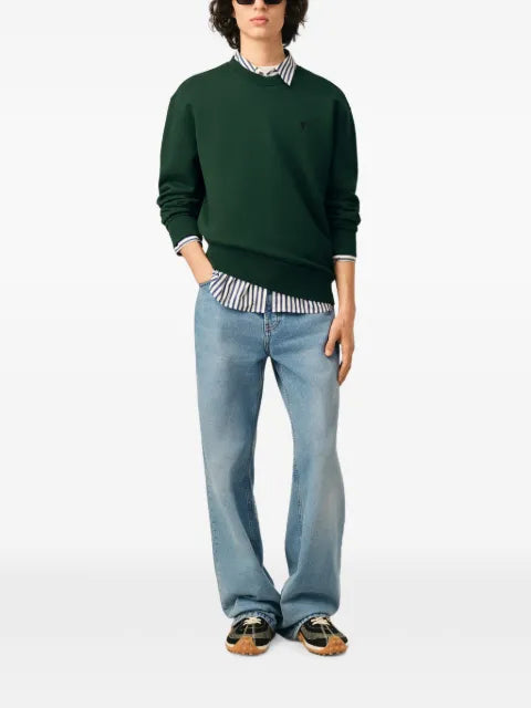 AMI Paris cotton sweatshirt with Ami de Coeur