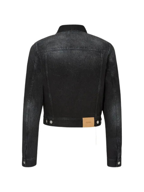 FENDI faded-effect denim jacket