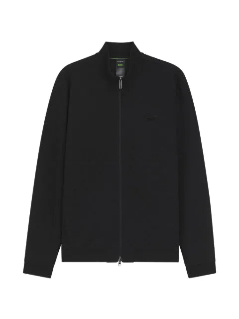 BOSS x Porsche zip-up sweatshirt with pasha-check jacquard