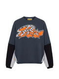PDF Alare graphic-print panelled sweatshirt