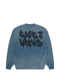 AAPE BY *A BATHING APE® denim-patch graffiti-print sweater