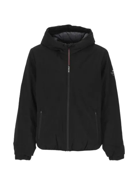 Ecoalf Cartes hooded logo-print jacket