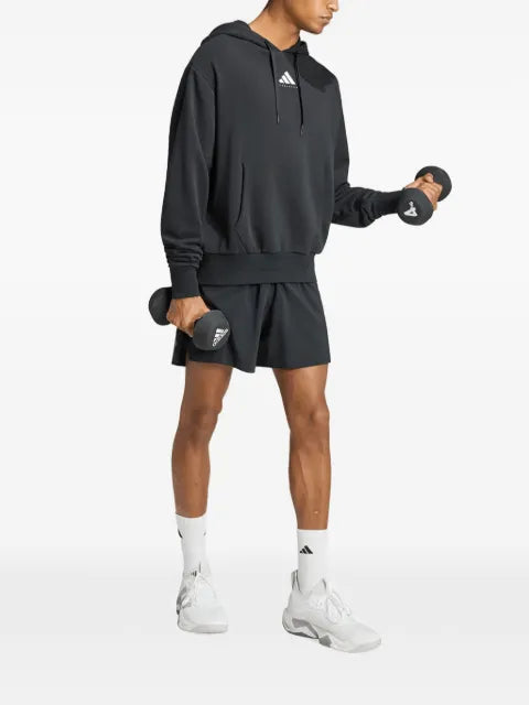 adidas graphic-print drawstring hoodie
