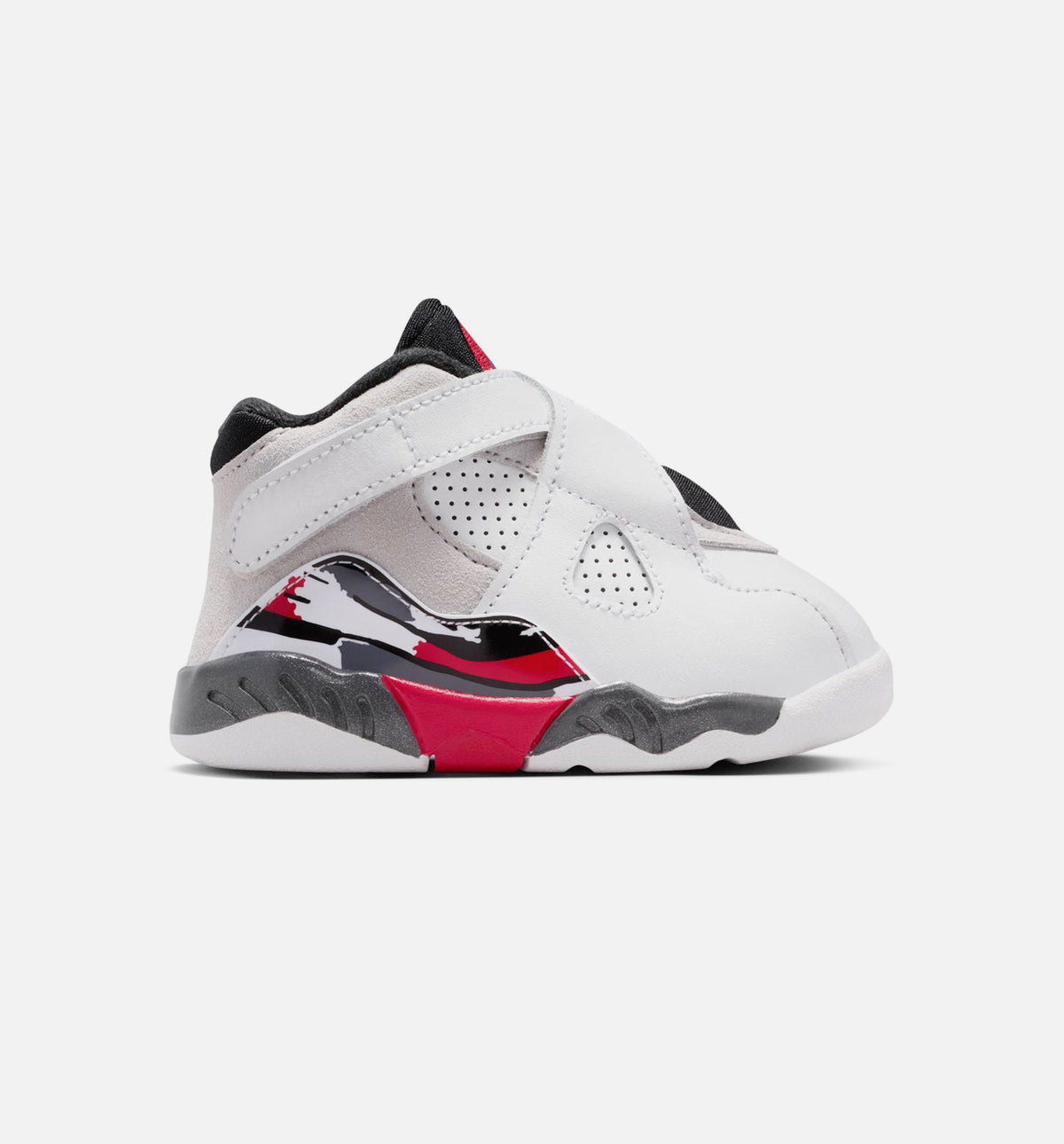Air Jordan 8 Retro 'White and True Red' - Infant/Toddler Lifestyle Sneaker (White/Black/True Red)