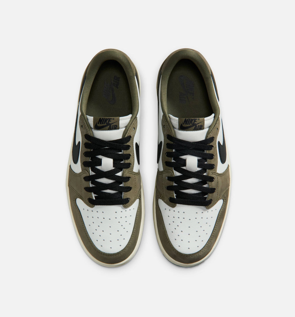 Air Jordan 1 Low OG Men's Lifestyle Shoe – Medium Olive / Black / Summit White / Sail