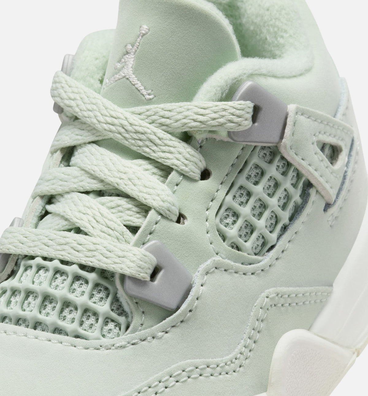 Air Jordan 4 Retro Abundance Infant/Toddler Lifestyle Shoe – Seafoam/Sail/Metallic Silver