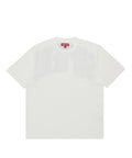 Supreme Cracked Back Arc Sleeve Top White