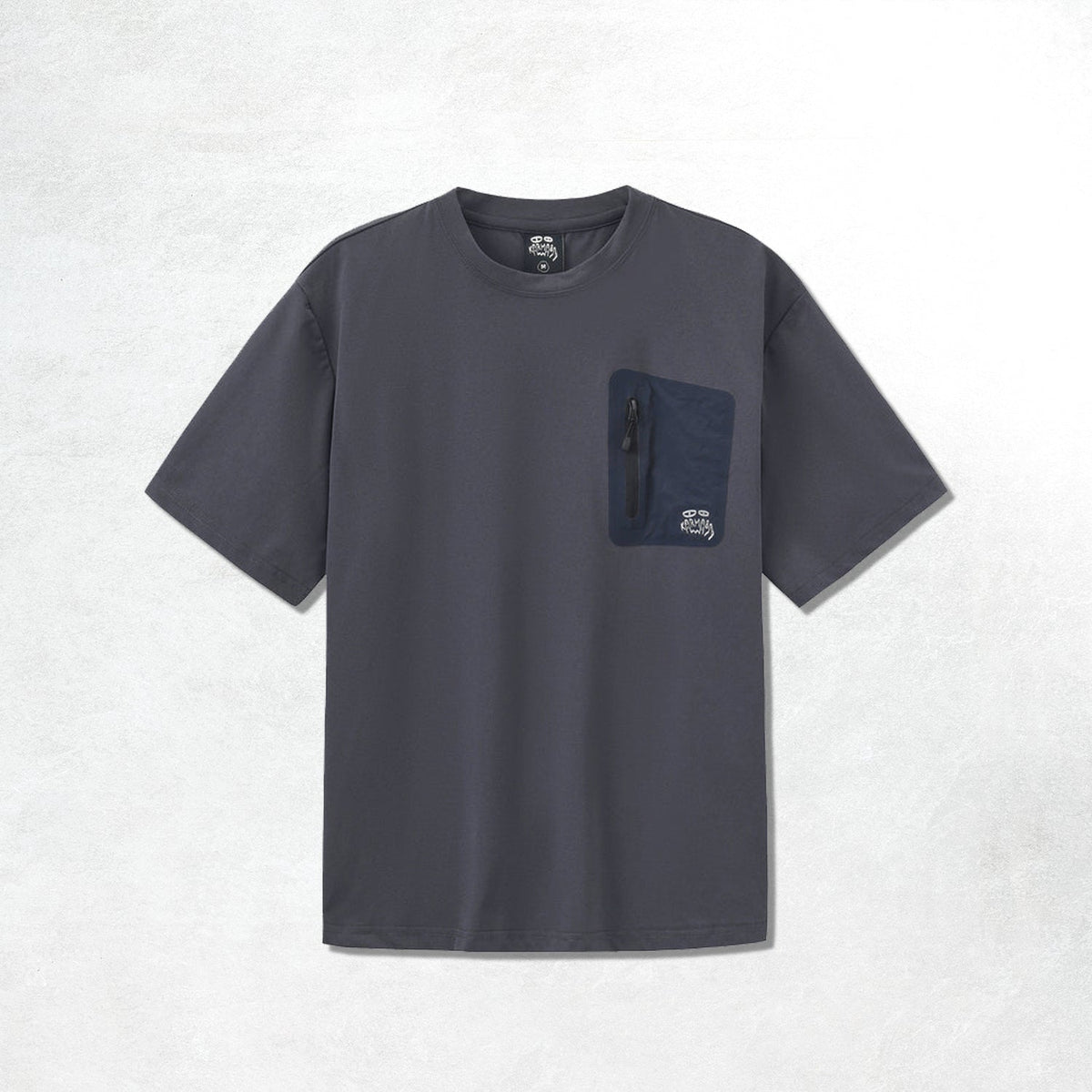 Karma8a Logo Pocket Rue Tee: Navy