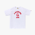 Bape Abc Camo College Tee White/Pink