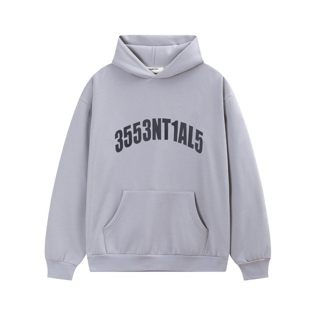 Fear Of God Essentials Rubber Print Letter Pullover Hoodie Unisex