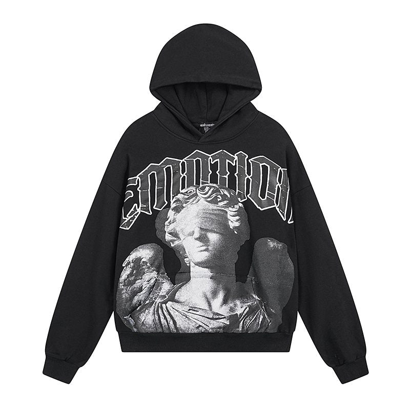 MIXED EMOTION Blind Angel Graphic Hoodie