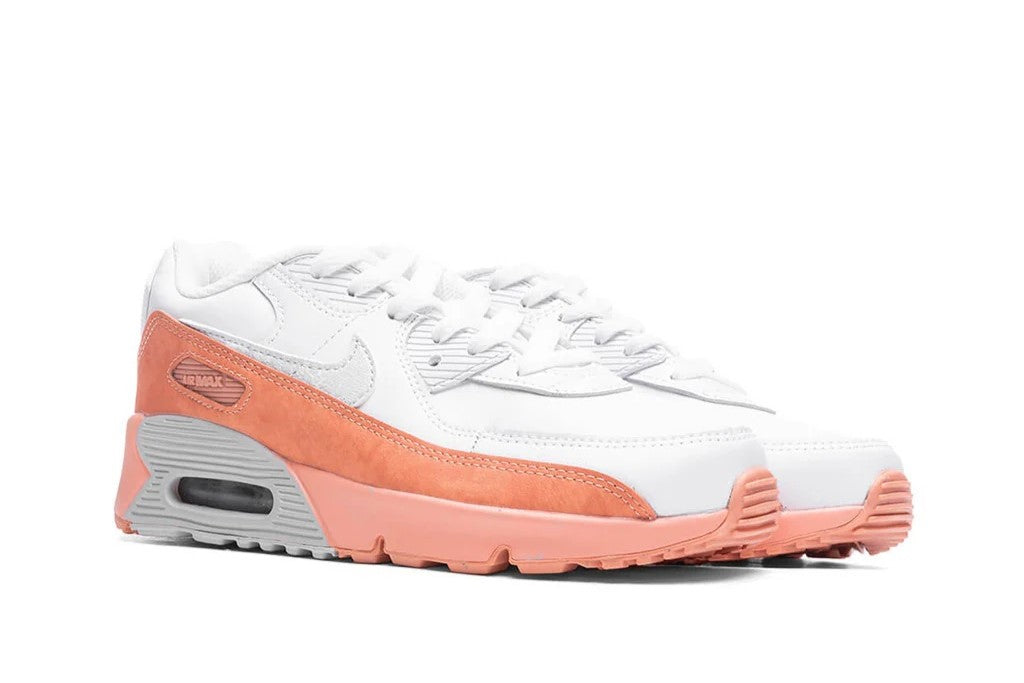 Little Kid's Nike Air Max 90 LTR SE Wht/Aura-Lt Madder Root (DM0957 100)