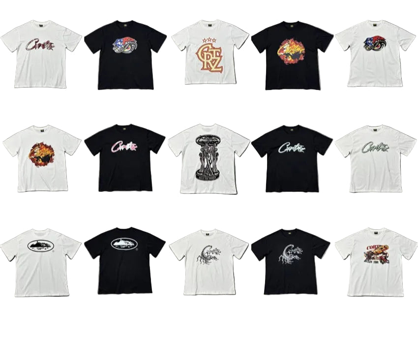 2026 New Corteiz Graphic Print Tee Loose Casual Streetwear T-Shirt