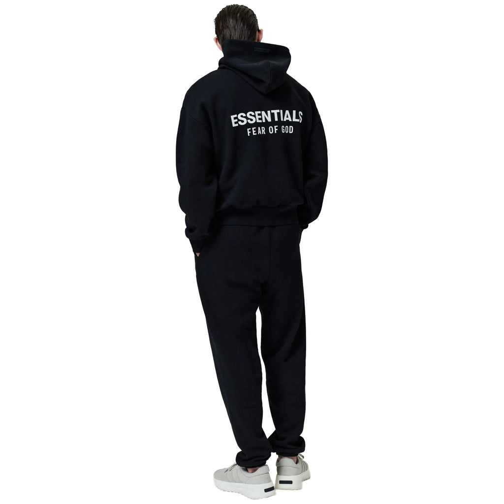 Fear Of God Essentials Classic Jet Black Hoodie (SS25)