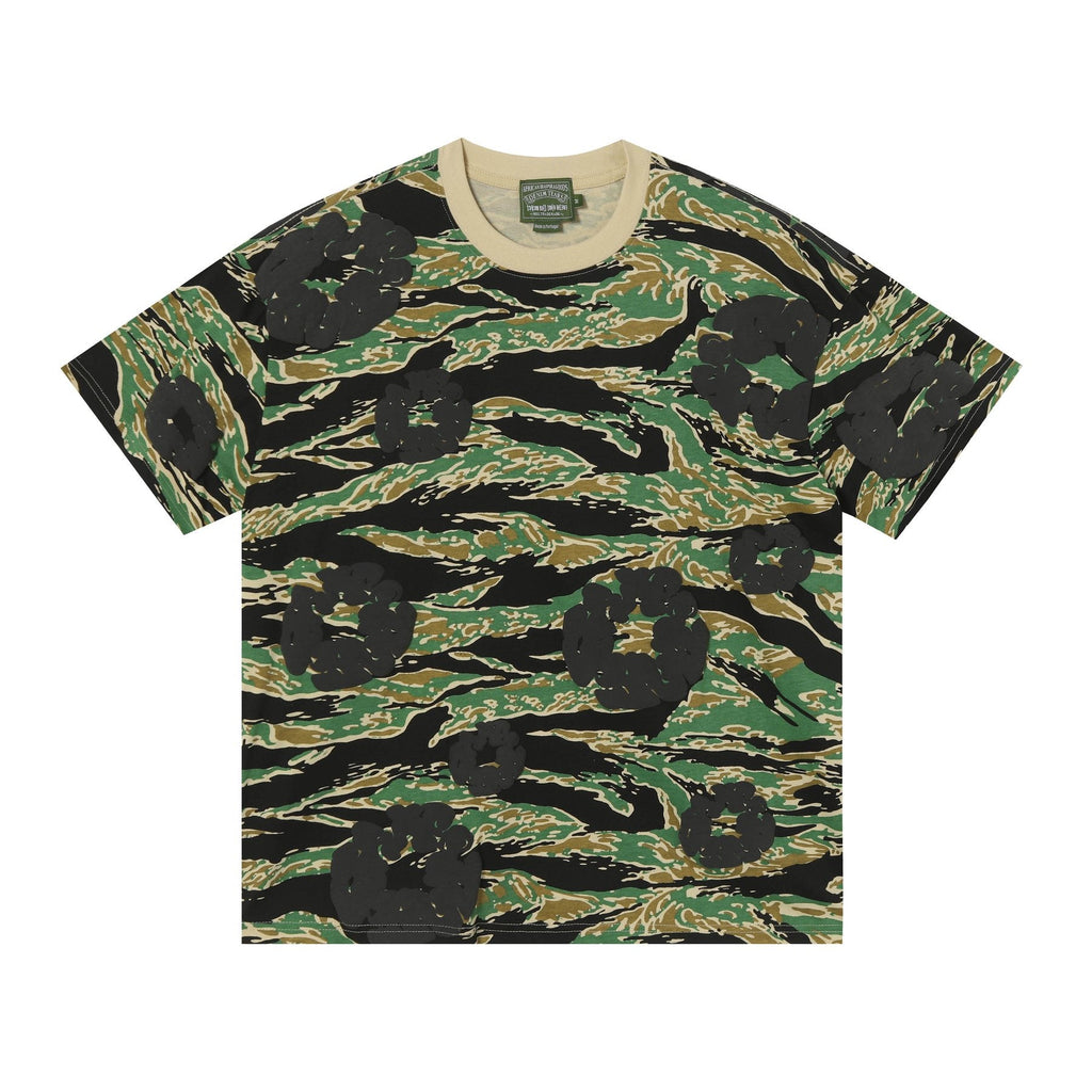 DENIM TEARS Floral Camo T-Shirt & Shorts Set