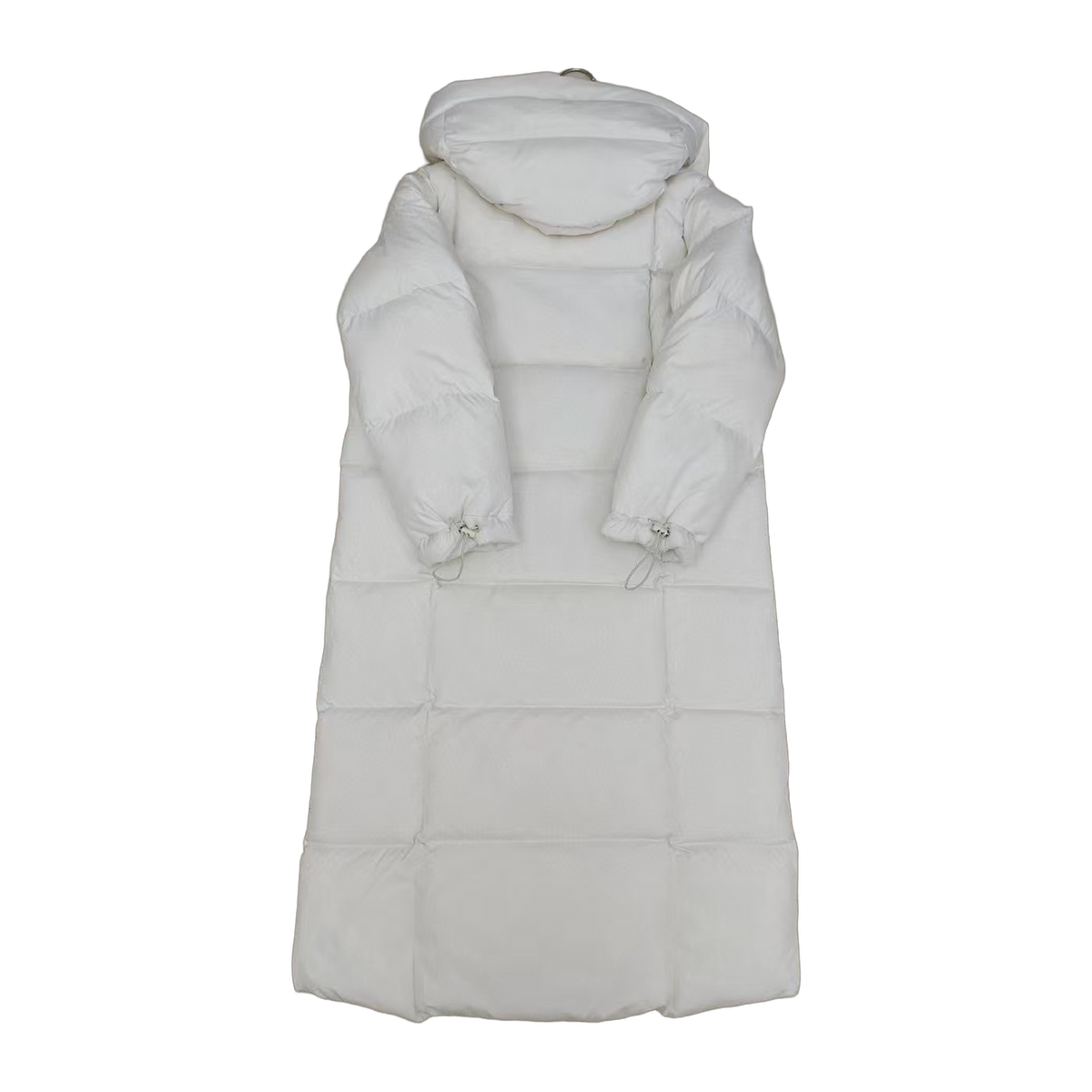 New Balance Long Hooded Puffer Coat – Off White