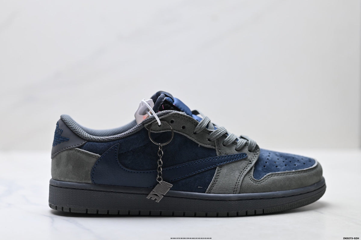 Nike Low-Top Sneakers Navy Gray Unisex Style 24