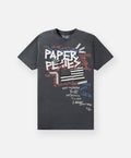 Paper Planes Collage Tee 'Washed Black'