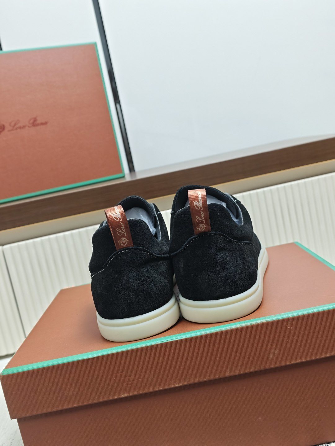 Loro Piana Black Low-Top Sneakers