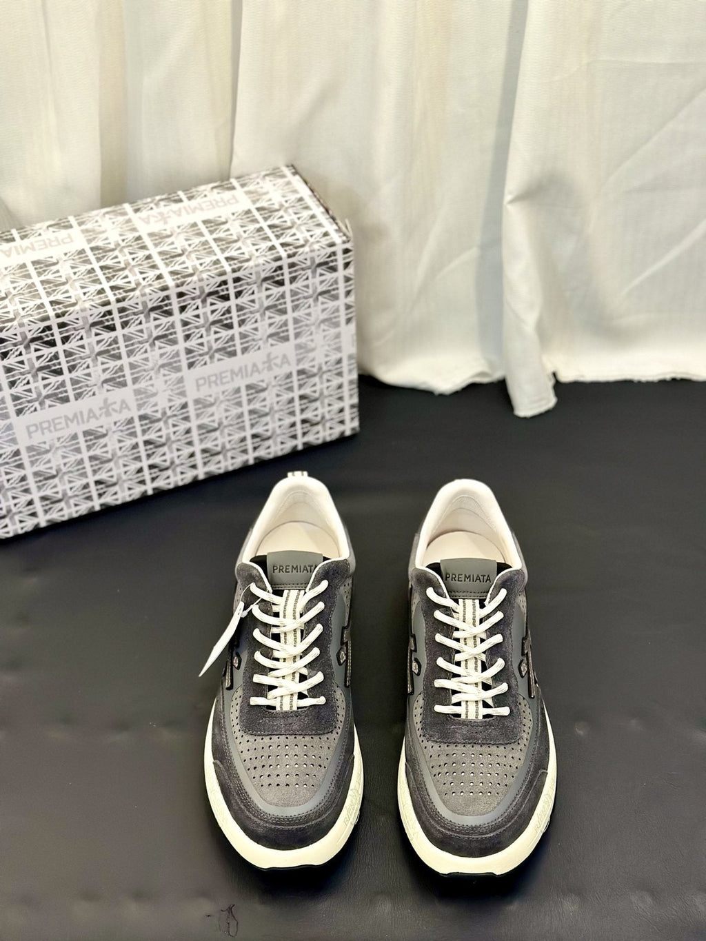 Premiata Panel Low-Top Sneakers - Rubber Outsole