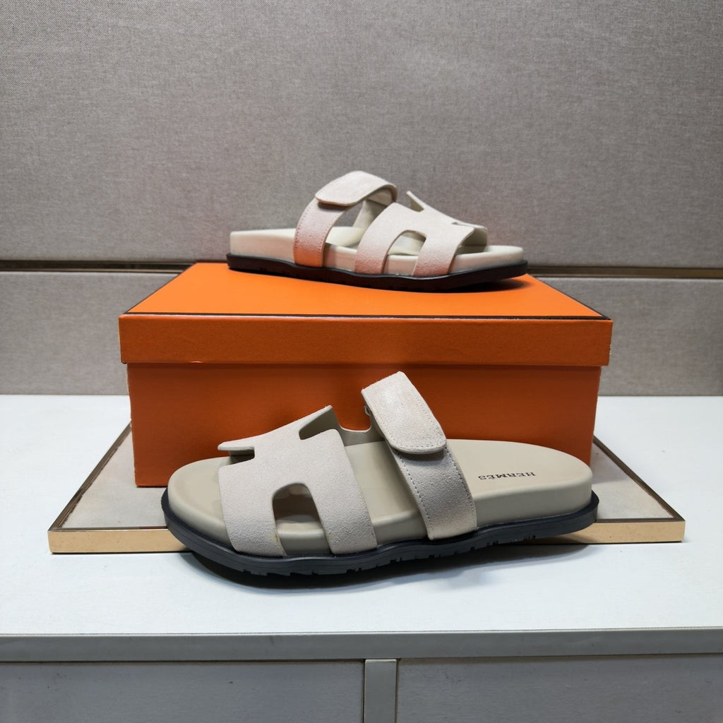 Hermès Cutout Slide Sandals