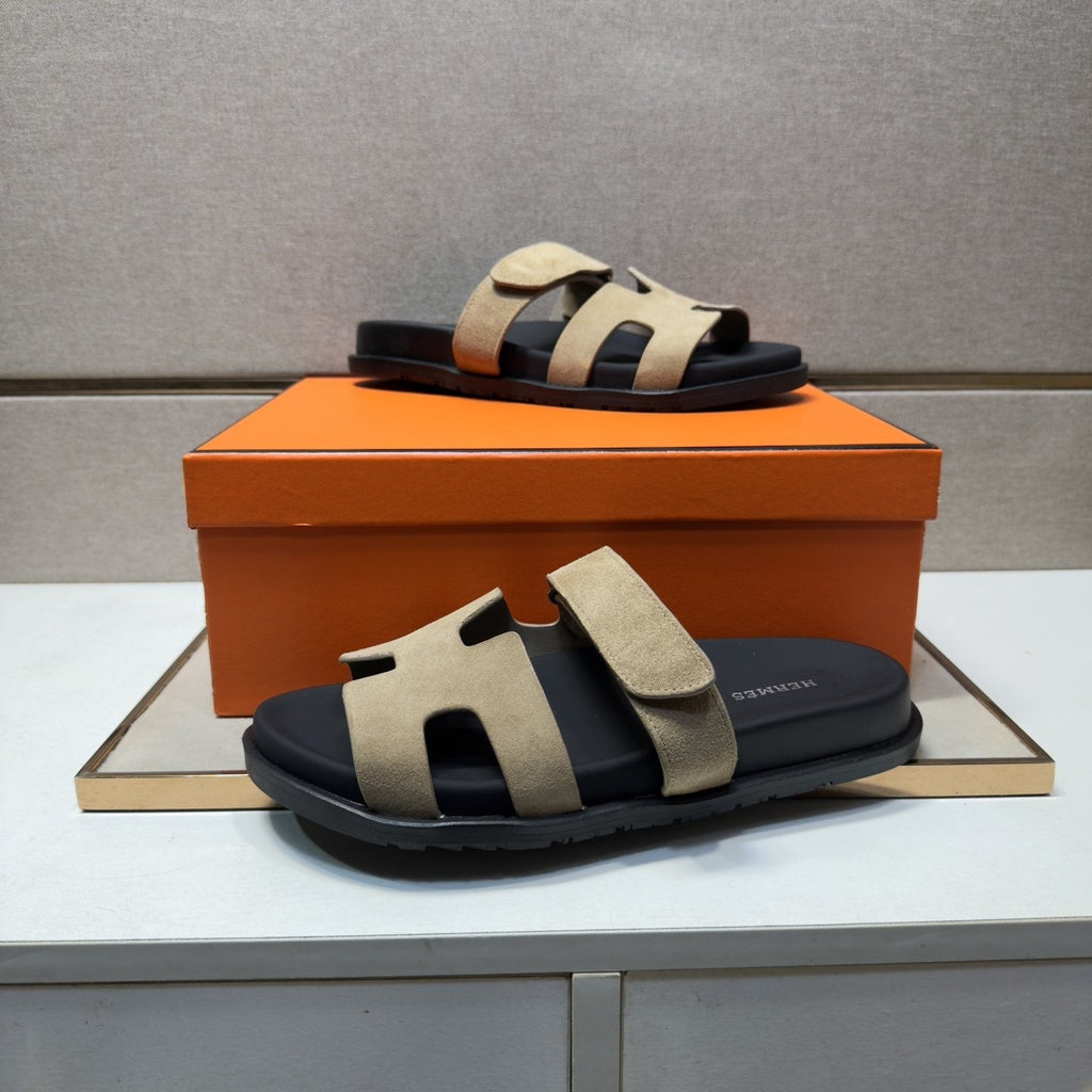 Hermès Cutout Slide Sandals