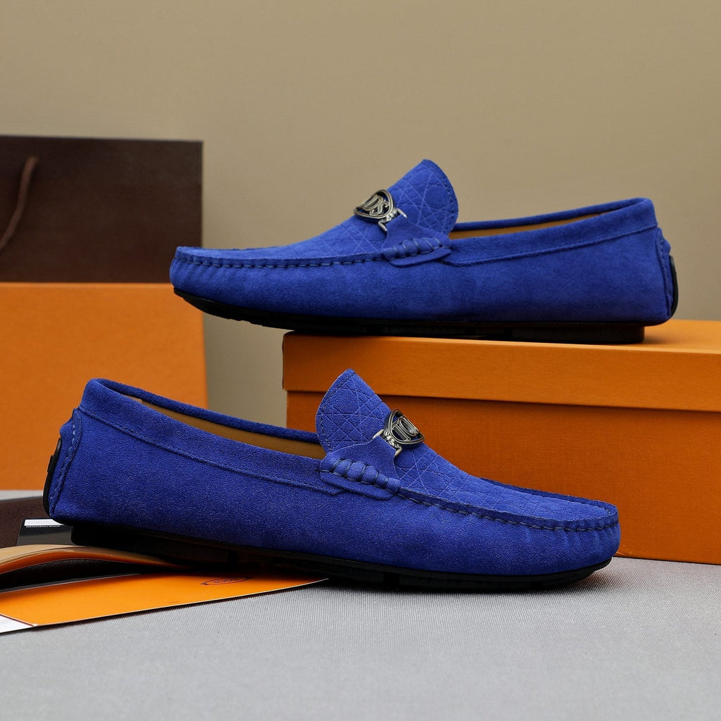 TOD'S Men's Suede Metal-Hardware Loafers