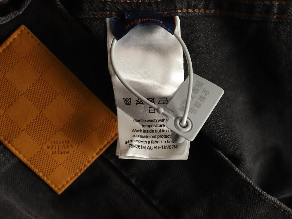 Louis Vuitton LV Chest-Motif Denim Jacket - Black