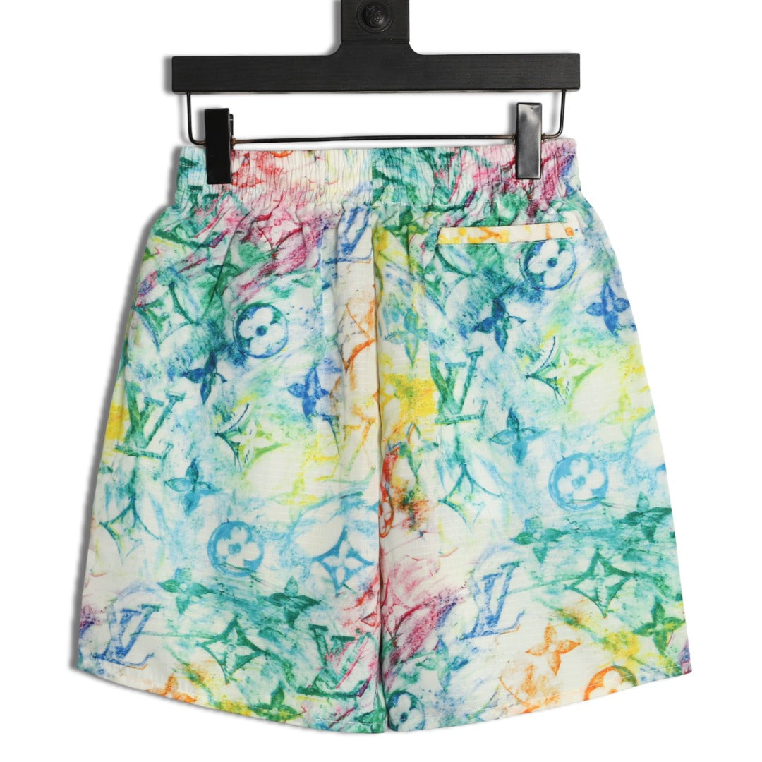 Louis Vuitton Crayon-Style Monogram Shorts - Multicolor